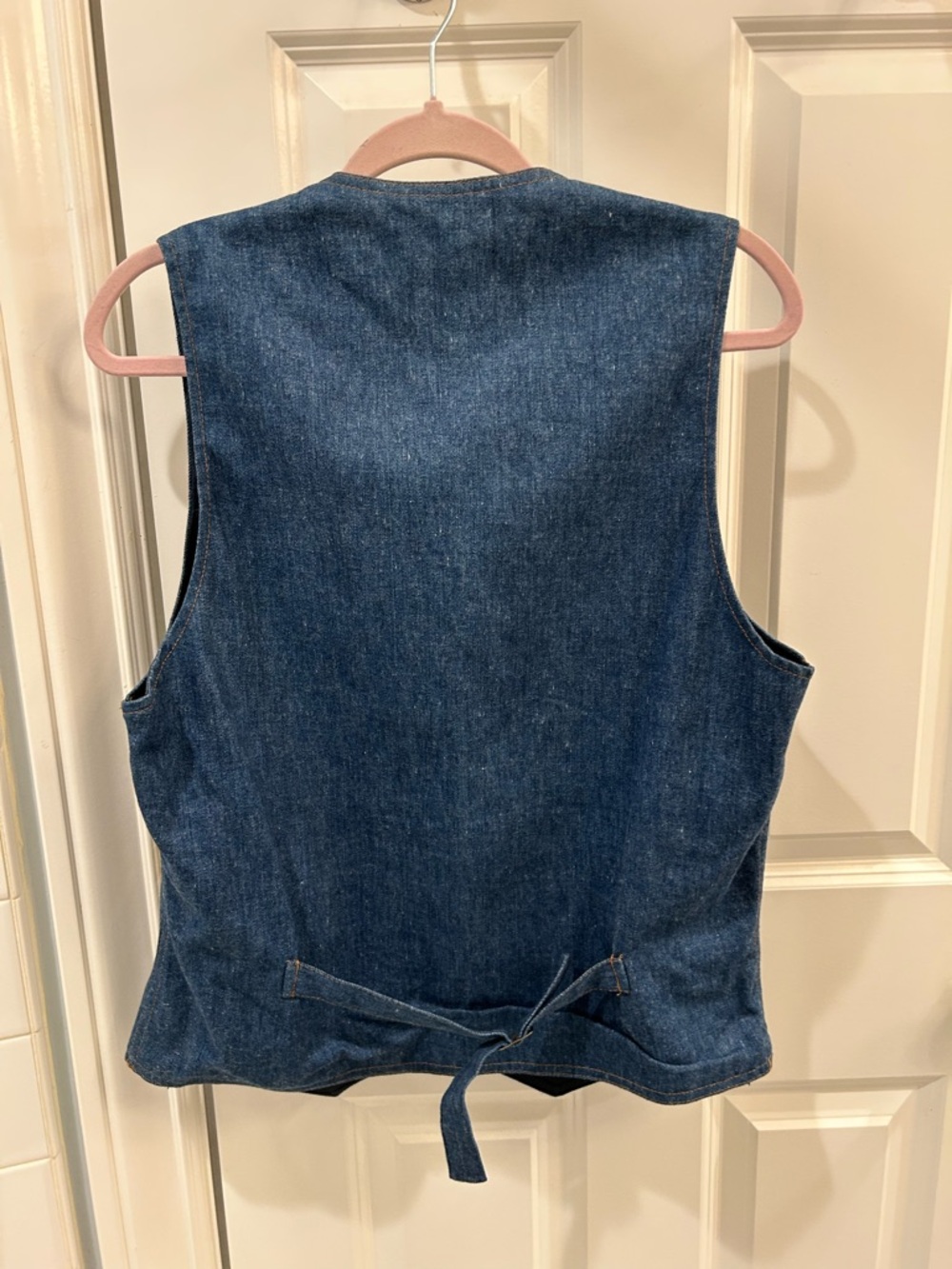 Rare 70s VINTAGE Levi’s Panatela Tailored Leisure Denim Vest Men’s S Women’s M/L - Picture 10 of 13
